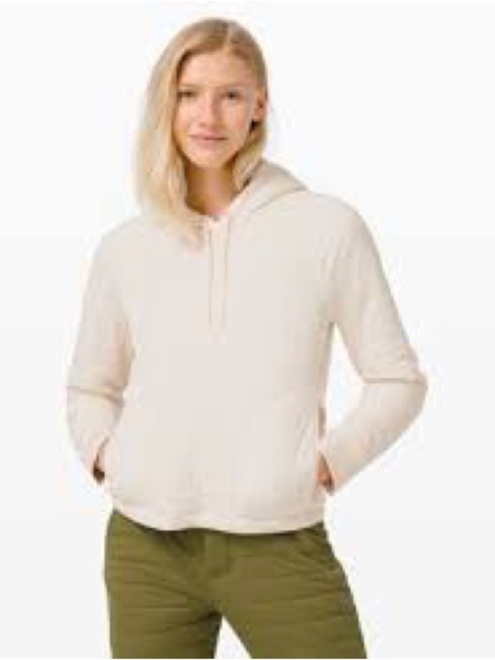 Lululemon Dynamic Movement Hoodie Light Ivory Size 2